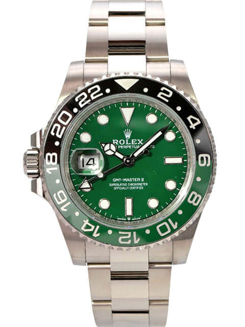 Rolex GMT-Master II Weißgold 126729VTNR Green mit grünem Zifferblatt und 18 kt Weißgold-Gehäuse