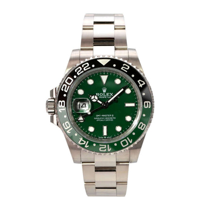 Rolex GMT-Master II Weißgold 126729VTNR Green mit 40 mm Gehäuse und grünem Zifferblatt
