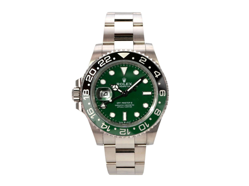 Rolex GMT-Master II Weißgold 126729VTNR Green mit 40 mm Gehäuse und grünem Zifferblatt