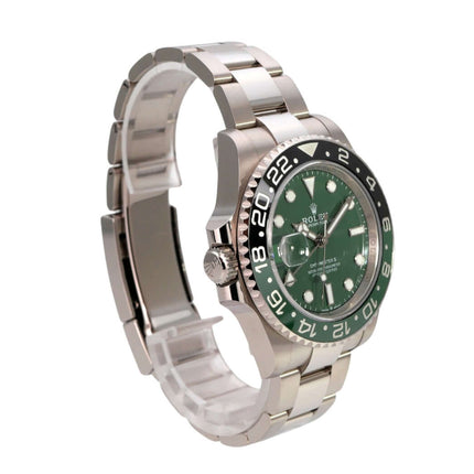 Rolex GMT-Master II Weißgold 126729VTNR Green mit grünem Zifferblatt und 18 kt Weißgold-Gehäuse