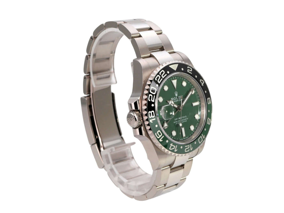 Rolex GMT-Master II Weißgold 126729VTNR Green mit grünem Zifferblatt und 18 kt Weißgold-Gehäuse