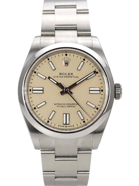 Rolex Oyster Perpetual 41 134300 Zifferblatt Beige – Uhren2000