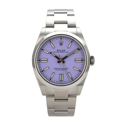 Rolex Oyster Perpetual 41 Ref. 134300 Lavender mit lila Zifferblatt und Edelstahlband