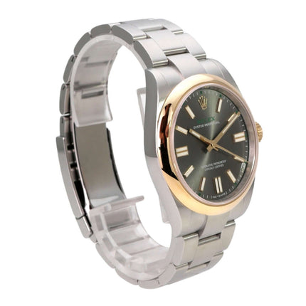 Rolex Oyster Perpetual 41 Ref. 134303 Grau, Edelstahl und 18 kt Gelbgold, graues Zifferblatt, 41 mm