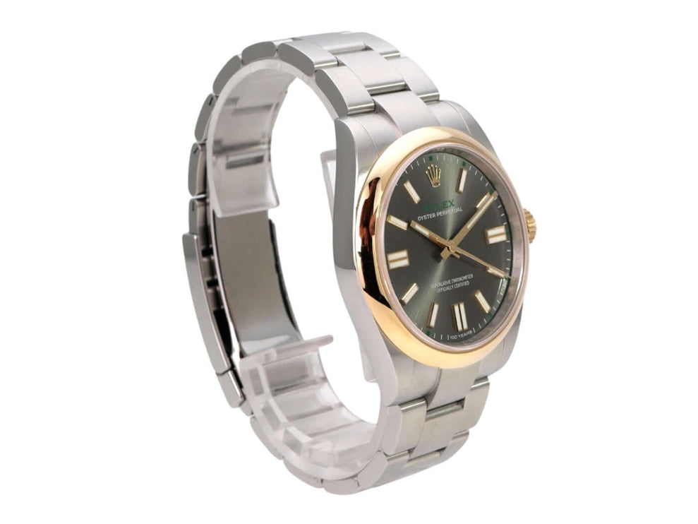 Rolex Oyster Perpetual 41 Ref. 134303 Grau, Edelstahl und 18 kt Gelbgold, graues Zifferblatt, 41 mm