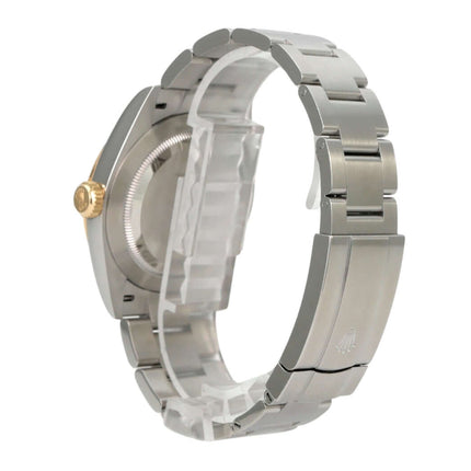 Rolex Oyster Perpetual 41 Ref. 134303 Grau, graues Zifferblatt, Edelstahlband und 18 kt Gelbgold-Lünette