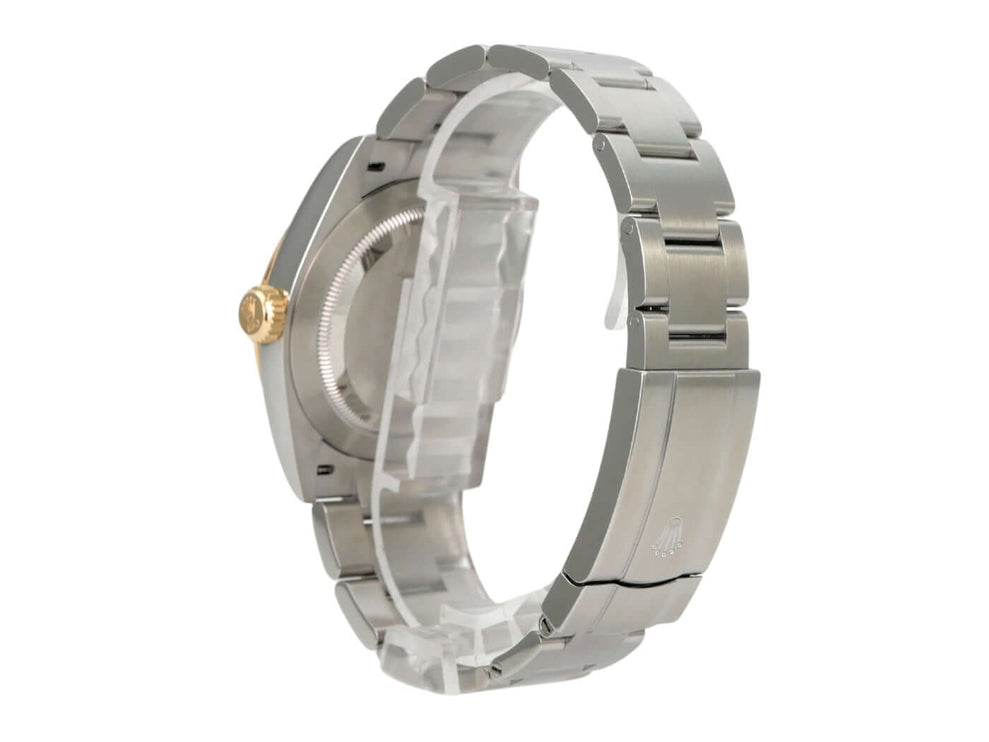 Rolex Oyster Perpetual 41 Ref. 134303 Grau, graues Zifferblatt, Edelstahlband und 18 kt Gelbgold-Lünette