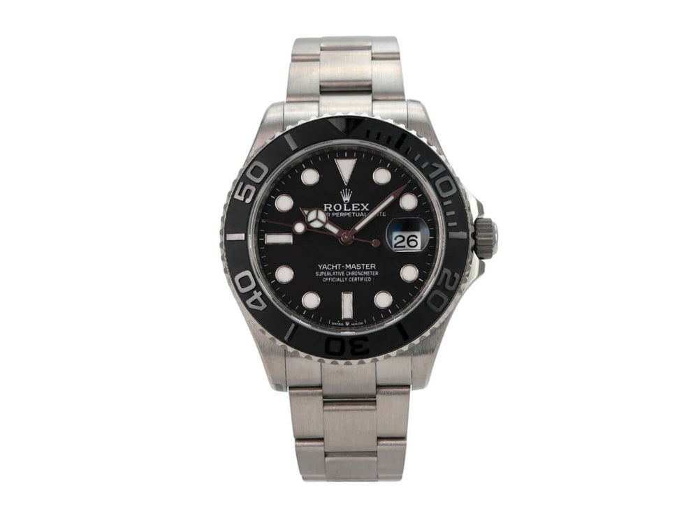 Rolex Yacht-Master 42 Titan 226627 hochwertige Automatikuhr mit schwarzem Zifferblatt und Titanarmband