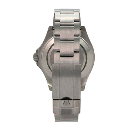 Rolex Yacht-Master 42 Titan 226627 Rückansicht mit satiniertem Titanarmband und Oyster-Schließe.