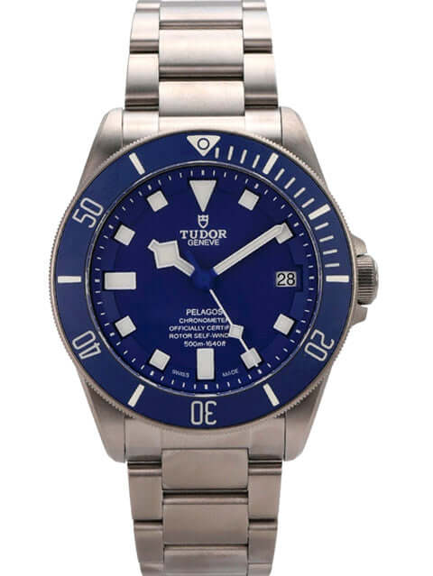 Tudor Pelagos Titan Blue M25600TB-0001, 42 mm, titan Gehäuse, blaues Zifferblatt, drehbare Lünette, Taucheruhr.