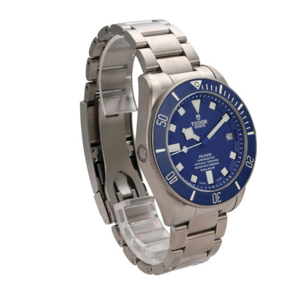Tudor Pelagos Titan Blue M25600TB-0001 Automatik-Uhr mit blauem Zifferblatt und Titanarmband