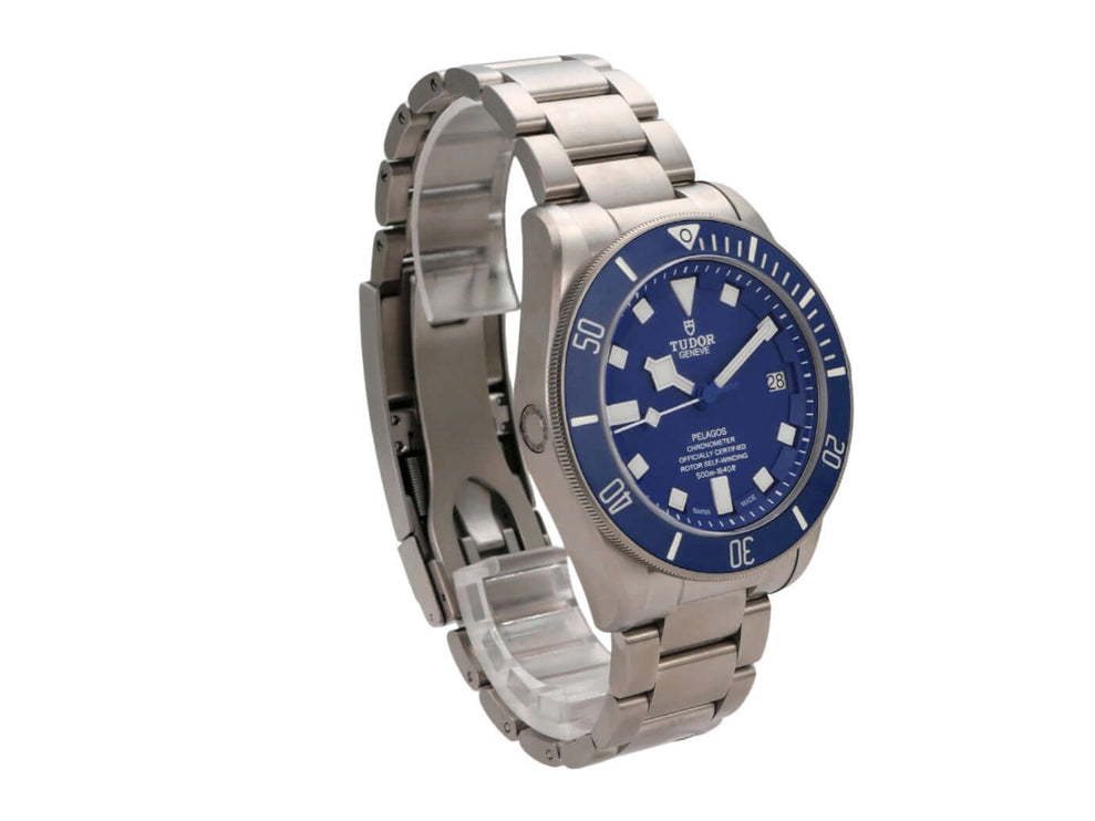 Tudor Pelagos Titan Blue M25600TB-0001 Automatik-Uhr mit blauem Zifferblatt und Titanarmband
