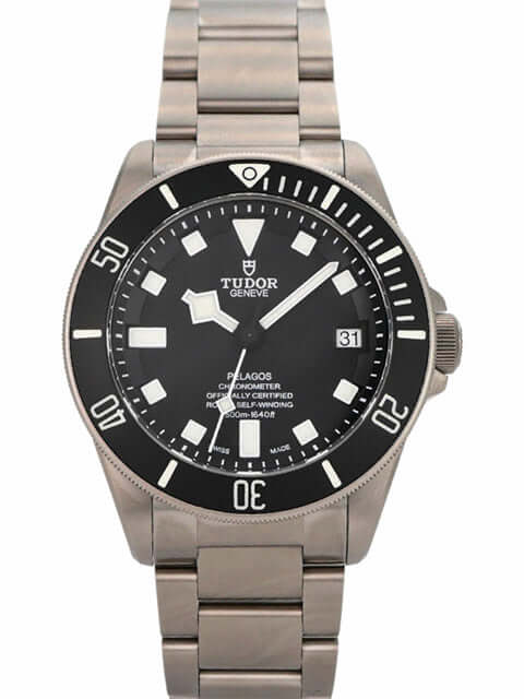 Tudor Pelagos Titan Black M25600TN-0001 - Titan-Armbanduhr mit schwarzem Zifferblatt und drehbarer Lünette