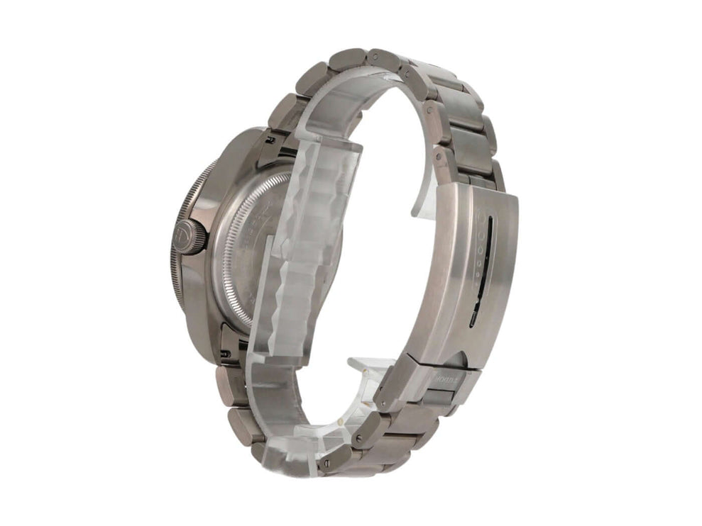 Tudor Pelagos Titan M25600TN-0001 Uhr, seitliche Ansicht, Titan-Gehäuse und Armband.