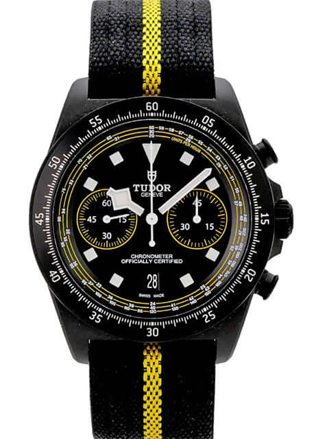 Tudor Pelagos FXD Chrono Yellow M25827KNJN-0001 Tour de France auf schwarzem Textilband mit gelben Akzenten