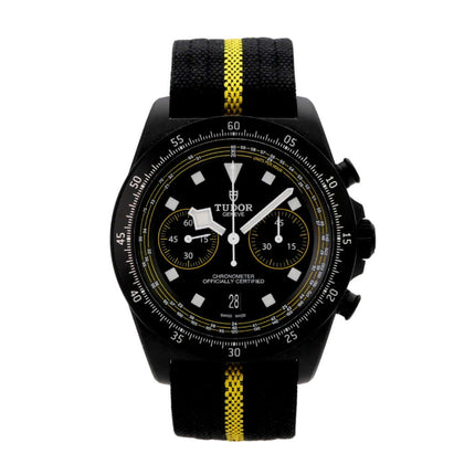 Tudor Pelagos FXD Chrono Yellow M25827KNJN-0001 Tour de France auf schwarzem Textilband mit gelben Akzenten