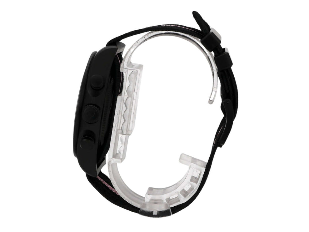 Tudor Pelagos FXD Chrono Pink M25827KNRS-0002 Giro d'Italia seitliche Ansicht des Armbands und Gehäuses.