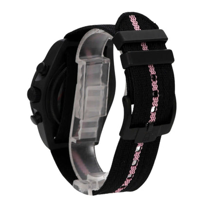 Tudor Pelagos FXD Chrono Pink M25827KNRS-0002 Giro d'Italia Uhr mit schwarzem Textilband und pinken Akzenten