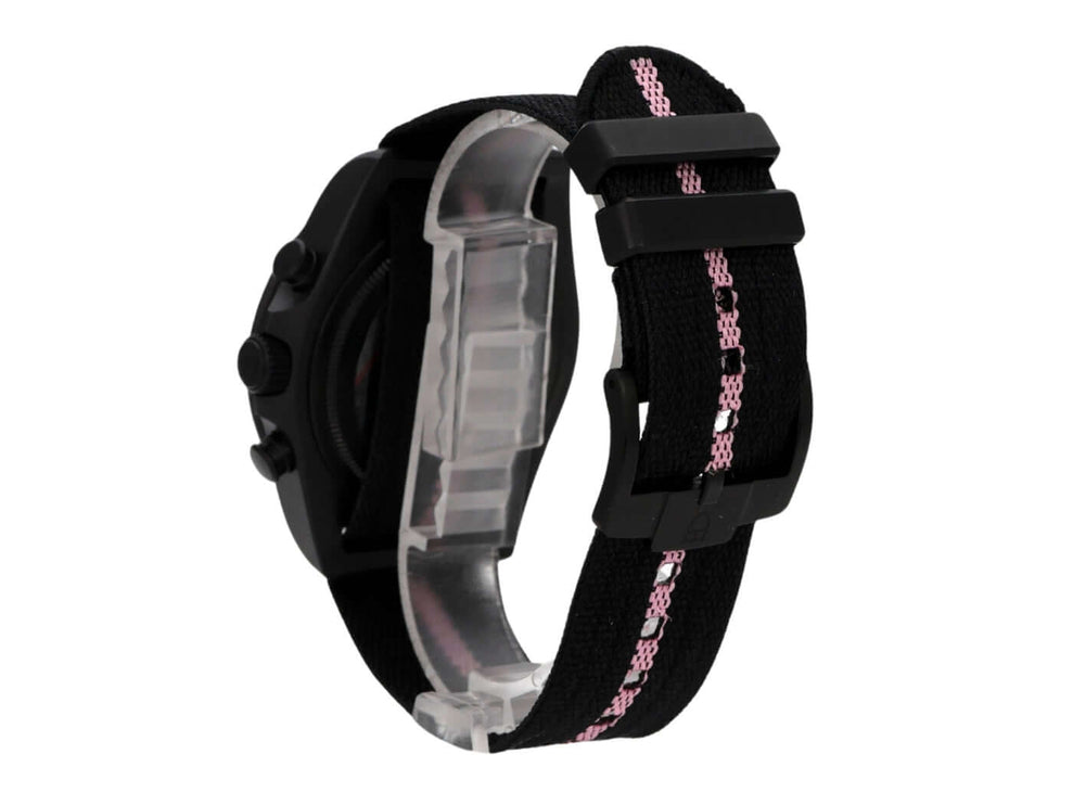 Tudor Pelagos FXD Chrono Pink M25827KNRS-0002 Giro d'Italia Uhr mit schwarzem Textilband und pinken Akzenten