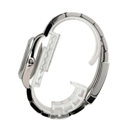 Rolex Oyster Perpetual 31 Ref. 277200 Beige - seitliche Ansicht des Edelstahlarmbands und Gehäuses