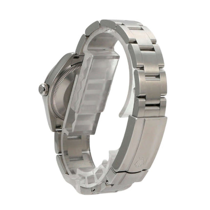 Rolex Oyster Perpetual 31 Ref. 277200 Beige Uhr mit Edelstahlarmband und Gehäuse im Detail