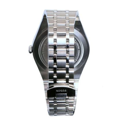 Tudor Royal Day-Date Ref. M28600-0005 Gehäuseboden mit Edelstahlband und Faltschließe, Rückansicht