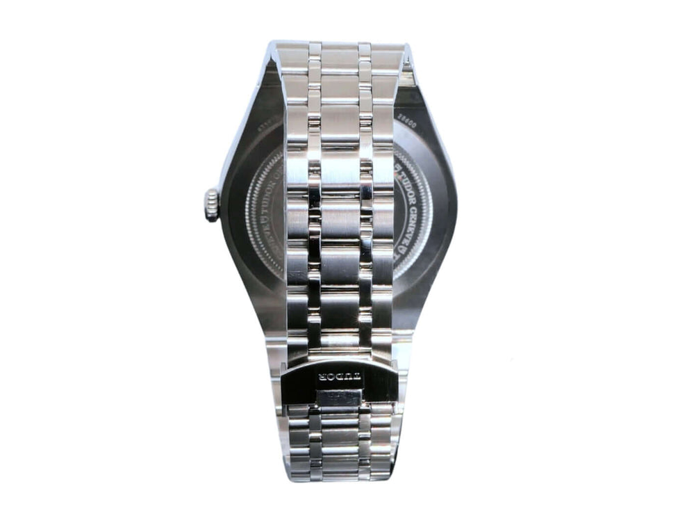 Tudor Royal Day-Date Ref. M28600-0005 Gehäuseboden mit Edelstahlband und Faltschließe, Rückansicht