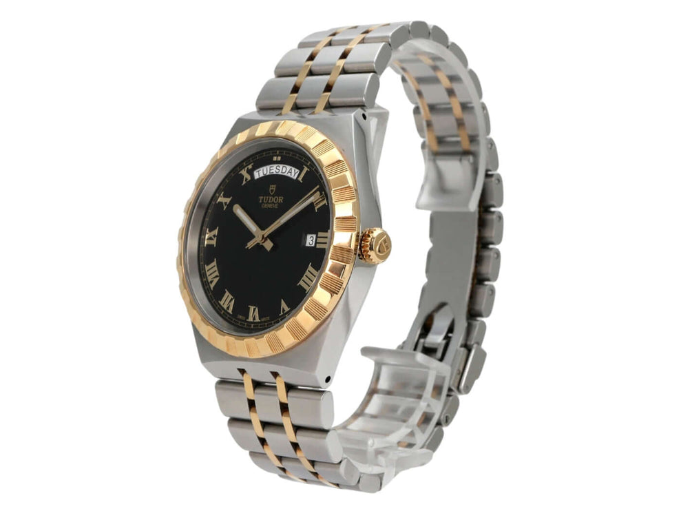 Tudor Royal Day-Date Ref. M28603-0003 mit schwarzem Zifferblatt und gelbgoldener Lünette