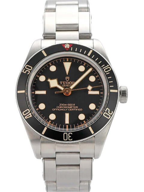 Tudor Heritage Black Bay 54 M79000N-0001 Uhr, Edelstahl, schwarzes Zifferblatt, Automatik, 37 mm, 70 Stunden Gangreserve.