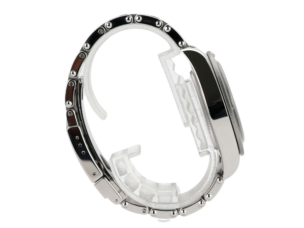 Tudor Heritage Black Bay 54 M79000N-0001 Armband aus poliertem Edelstahl mit Sicherheitsfaltschließe.