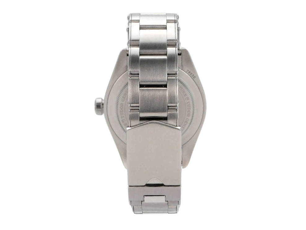 Tudor Heritage Black Bay 54 M79000N-0001 Uhr, Edelstahlgehäuse mit Sicherheitsfaltschließe von hinten.