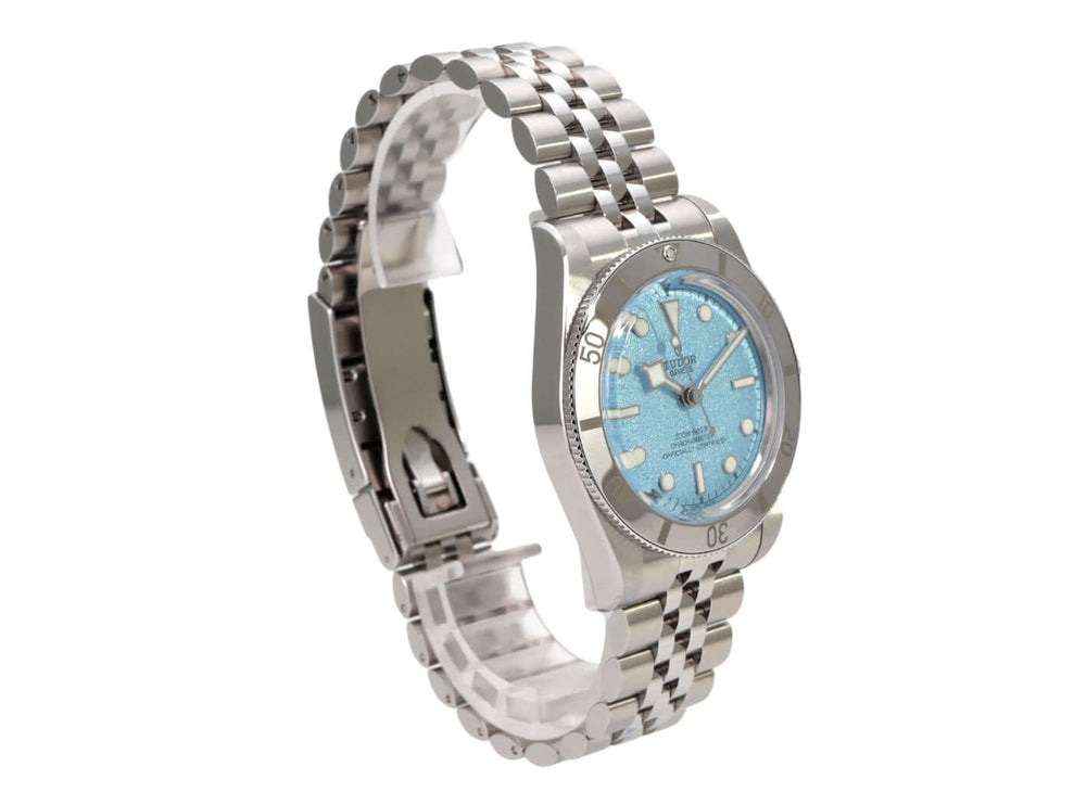 Tudor Heritage Black Bay 54 M79000-0001 mit blauem Zifferblatt, Edelstahlgehäuse und Stahlband