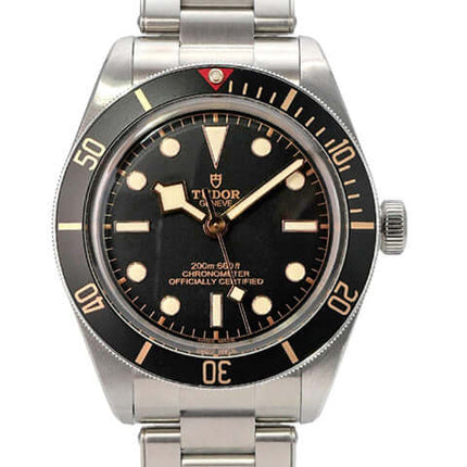 Tudor Heritage Black Bay Fifty-Eight M79030N-0001 mit schwarzem Zifferblatt und Edelstahlband