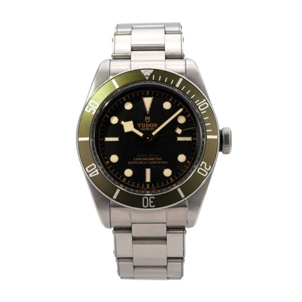 Tudor Black Bay M79230G-0001 Harrods Edition mit schwarzem Zifferblatt und Edelstahlarmband