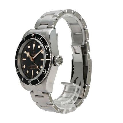Tudor Heritage Black Bay 79230N-0009 Edelstahl Taucheruhr mit schwarzem Zifferblatt und Sicherheitsfaltschließe