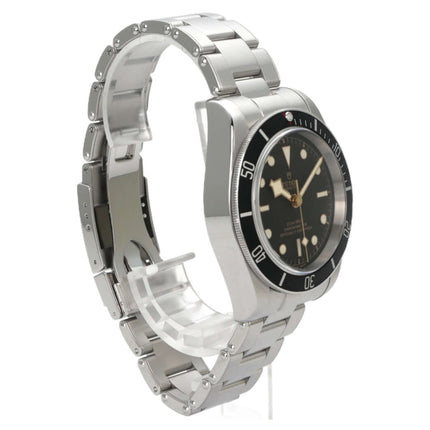 Tudor Heritage Black Bay M79230N-0009 Edelstahl-Uhr mit schwarzem Zifferblatt und drehbarer Lünette