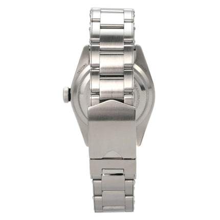Rückansicht der Tudor Heritage Black Bay M79230N-0009 mit poliertem und satiniertem Edelstahlband.