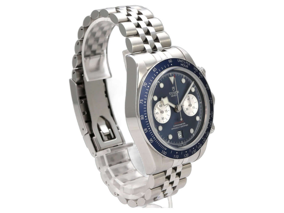 Tudor Black Bay Chrono M79360B-0002 Herrenuhr aus Edelstahl mit blauem Zifferblatt und Chronograph
