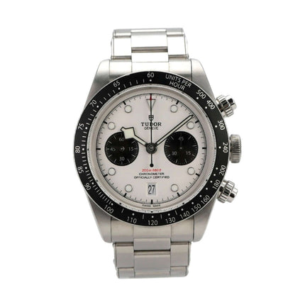 Tudor Black Bay Chrono M79360N-0002, Edelstahl, 41 mm, opalfarbenes Zifferblatt, leuchtende Indizes, Automatik-Uhrwerk.