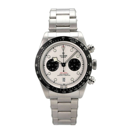 Tudor Black Bay Chrono M79360N-0012 Weißer Chronograph aus Edelstahl mit Tachymeter, Automatik und weißem Zifferblatt