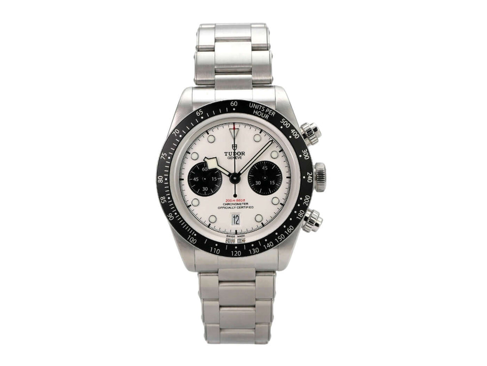 Tudor Black Bay Chrono M79360N-0012 Weißer Chronograph aus Edelstahl mit Tachymeter, Automatik und weißem Zifferblatt