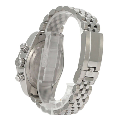 Tudor Black Bay Chrono M79360N-0019, Edelstahlgehäuse, polierte und satinierte Oberfläche, Edelstahlband mit Faltschließe.