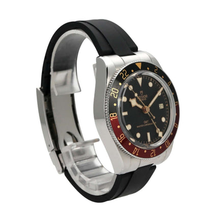 Tudor Black Bay 58 GMT M7939G1A0NRU-0002, 39mm Edelstahlgehäuse, schwarzes Zifferblatt, Kautschukband, drehbare Lünette