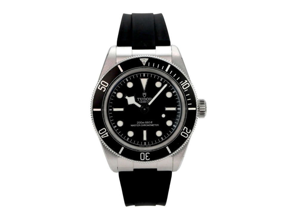 Tudor Black Bay M7941A1A0NU-0002, schwarze Taucheruhr mit Edelstahlgehäuse und Kautschukband