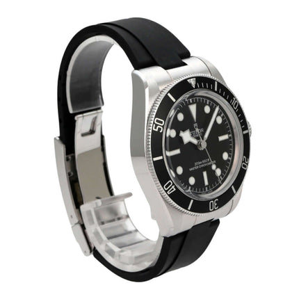 Tudor Black Bay M7941A1A0NU-0002 Herrenuhr mit schwarzem Zifferblatt, Edelstahlgehäuse und Kautschukband