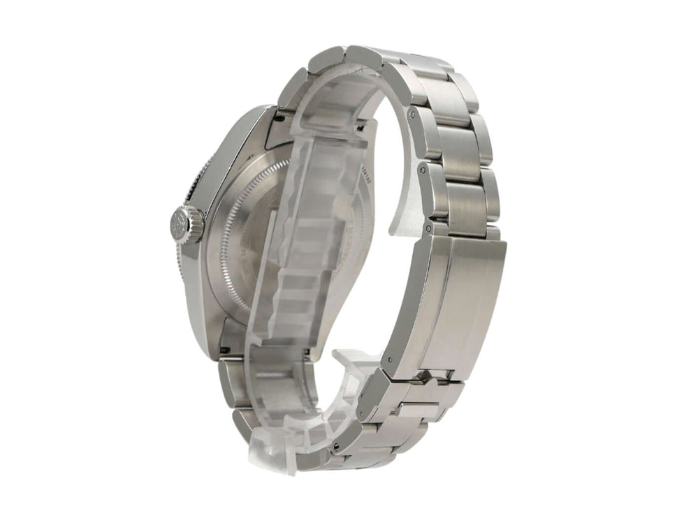 Tudor Black Bay M7943A1A0NU-0001 seitliche Ansicht mit Edelstahlband und individueller Sicherheitsfaltschließe.