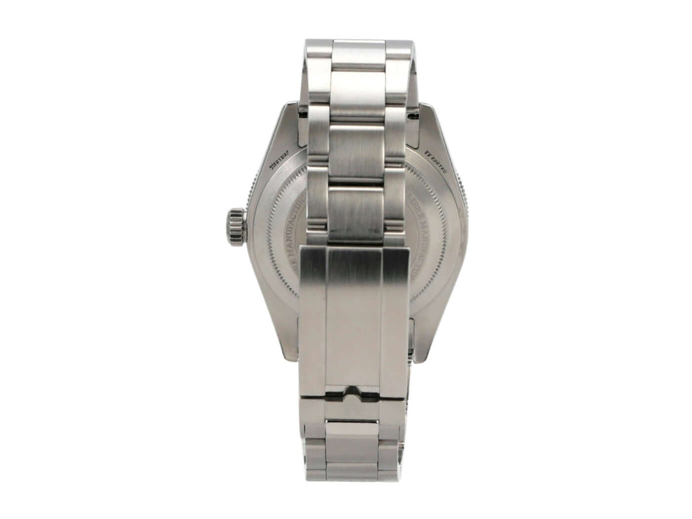 Tudor Black Bay M7943A1A0NU-0001 Rückansicht mit Edelstahlgehäuse und Armband.