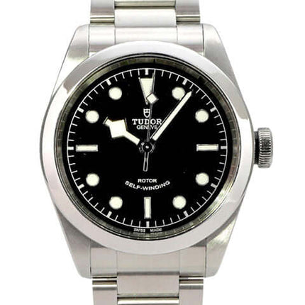 Tudor Black Bay 41 Ref. M79540-0006, schwarze Zifferblatt-Uhr aus Edelstahl mit Automatik und Stahlband