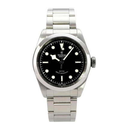 Tudor Black Bay 41 Ref. M79540-0006, schwarze Zifferblatt-Automatikuhr mit Edelstahlband, gebraucht in sehr gutem Zustand