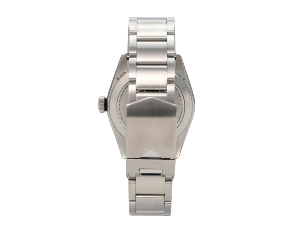 Tudor Black Bay 41 Ref. M79540-0006 Edelstahlarmband und Gehäuseboden der gebrauchten Uhr in sehr gutem Zustand